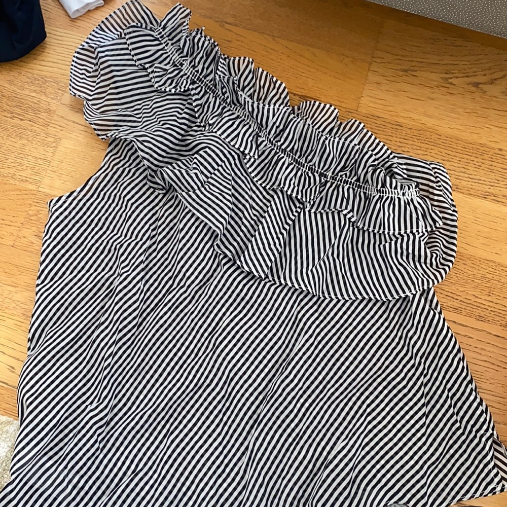 One Shoulder Striped Top